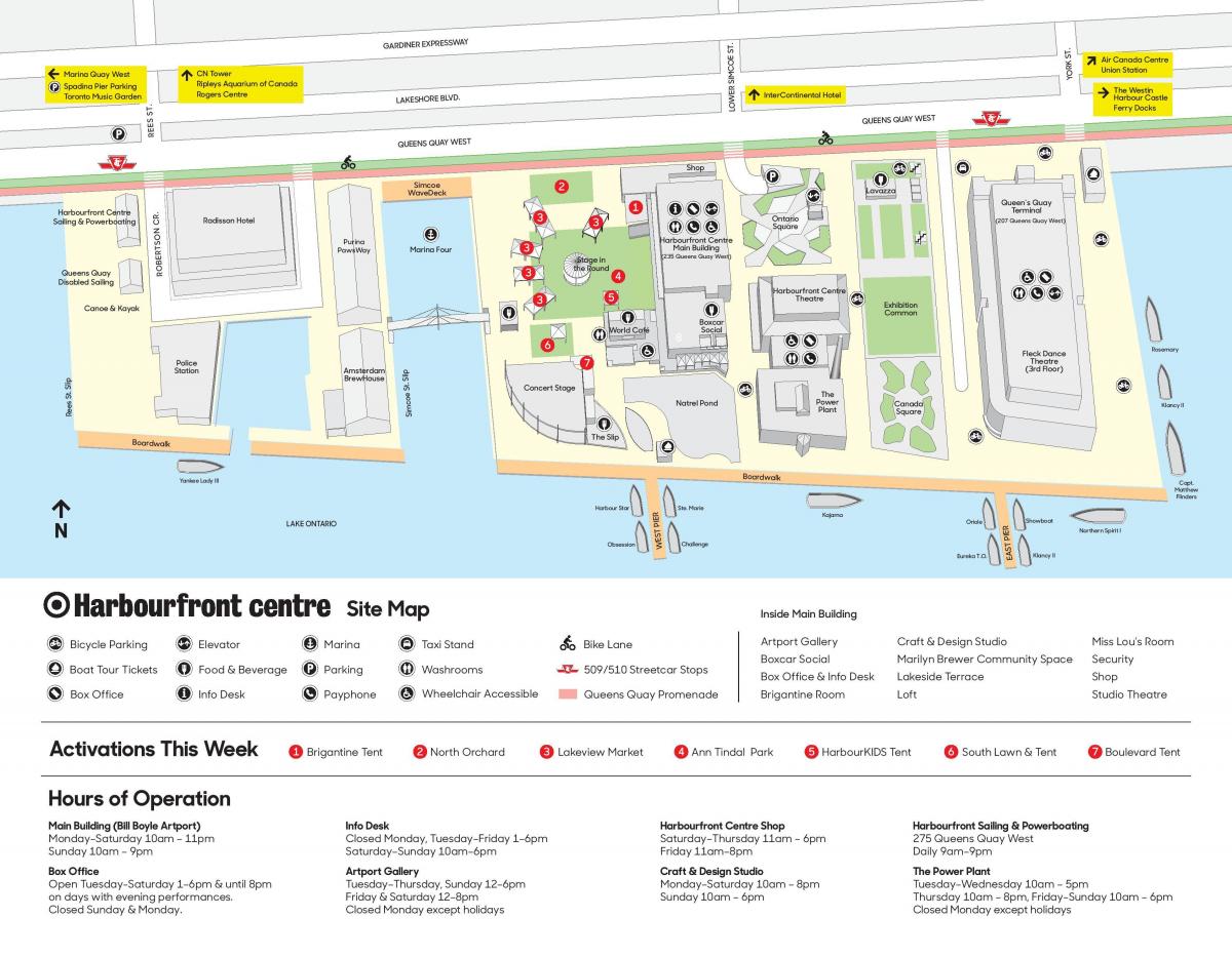 નકશો Harbourfront કેન્દ્ર પાર્કિંગ