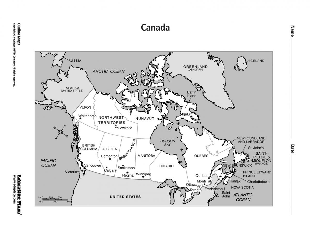 નકશો ટોરોન્ટો પર કેનેડા