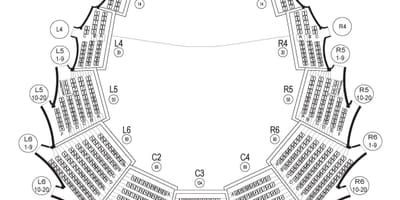 નકશો રોય થોમસન હોલ mezzanine