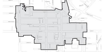 નકશો Bloor Yorkville ટોરોન્ટો boudary