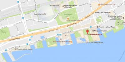 નકશો Harbourfront પડોશી ટોરોન્ટો