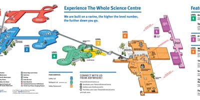 નકશો Ontario વિજ્ઞાન કેન્દ્ર