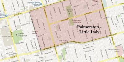 નકશો Palmerston લિટલ ઇટાલી ટોરોન્ટો