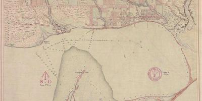 નકશો જમીન યોર્ક ટોરોન્ટો 1787-1884
