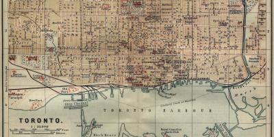 નકશો ટોરોન્ટો 1894