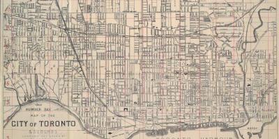 નકશો ટોરોન્ટો 1902