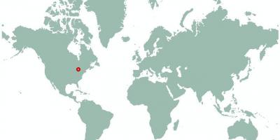 નકશો ટોરોન્ટો પર વિશ્વ