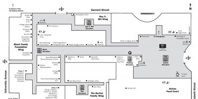 નકશો હોસ્પિટલમાં બીમાર બાળકો માટે ટોરોન્ટો મુખ્ય માળ